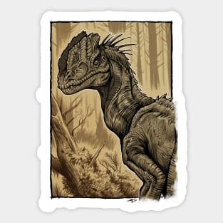 Dilophosaurus Sticker